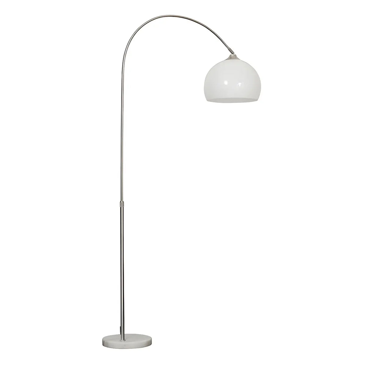 Lampadar modern cu arc — cupolă acrilică de 220 cm, structură metalică