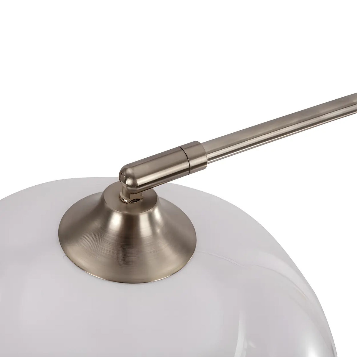 Lampadar modern cu arc — cupolă acrilică de 220 cm, structură metalică
