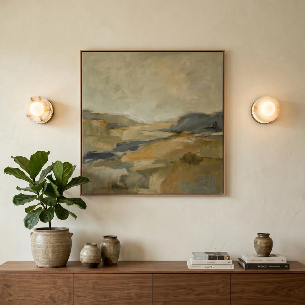 Orb Vessel Alabaster & Brass Wall Lamp | wildoxy