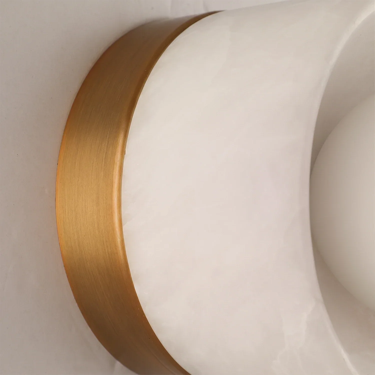 Orb Vessel Alabaster & Brass Wall Lamp | wildoxy