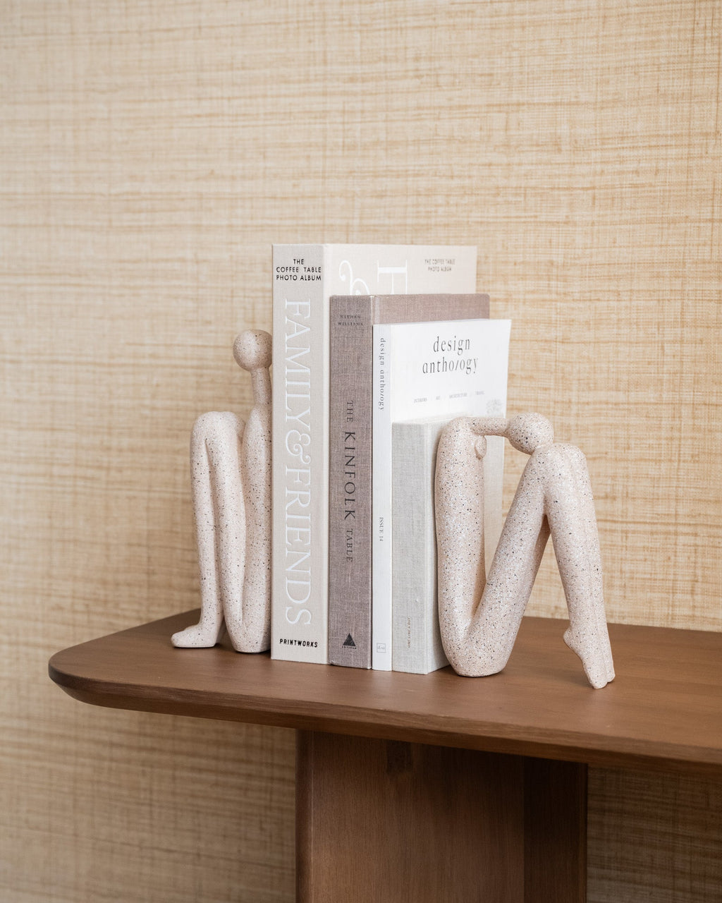Ensemble de serre-livres décoratifs en polyrésine de 27cm — Décoration moderne