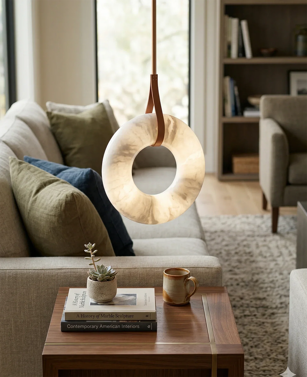 Oslo Alabaster Pendant Light | wildoxy