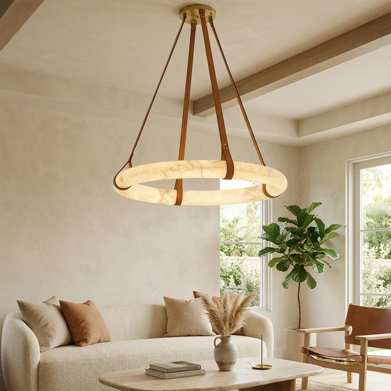Oslo Alabaster Pendant Light | wildoxy