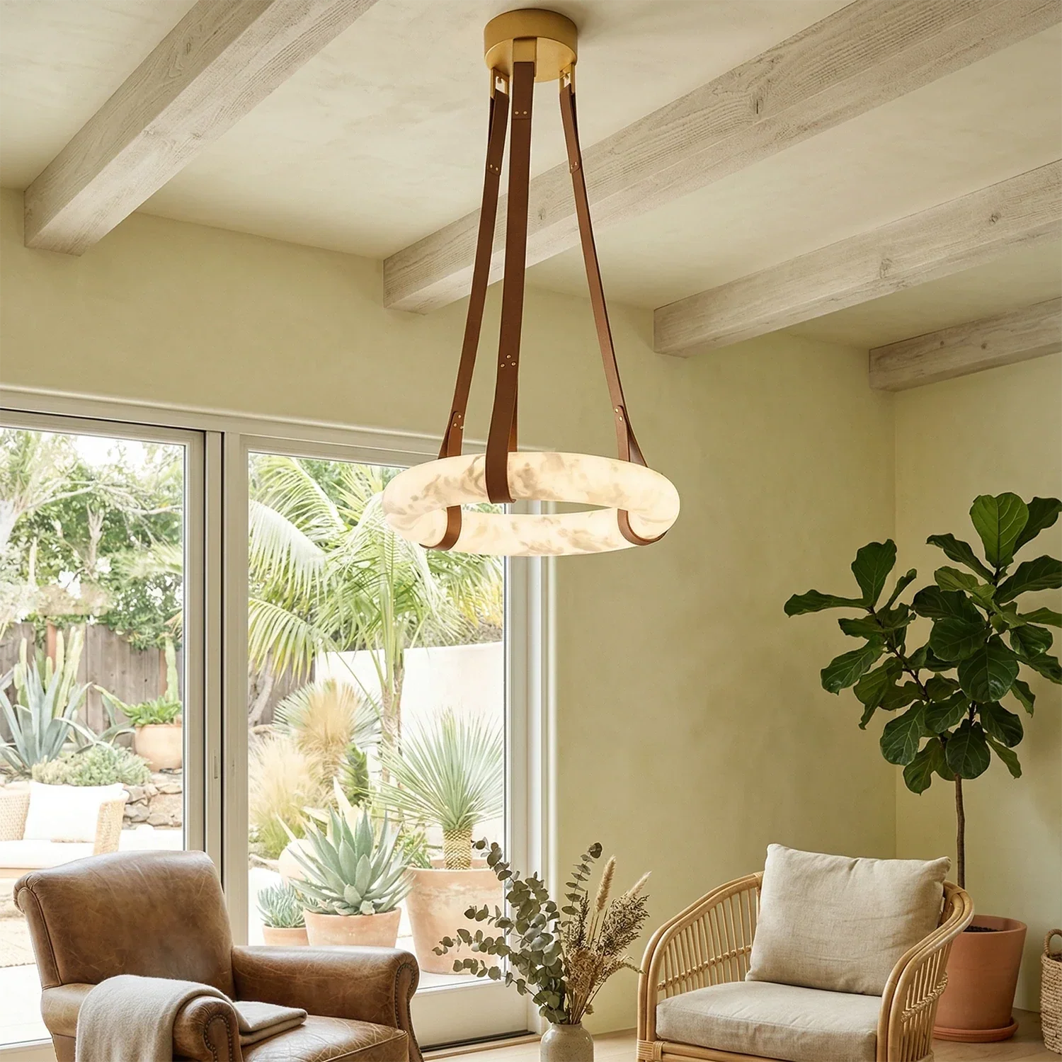 Oslo Alabaster Pendant Light | wildoxy
