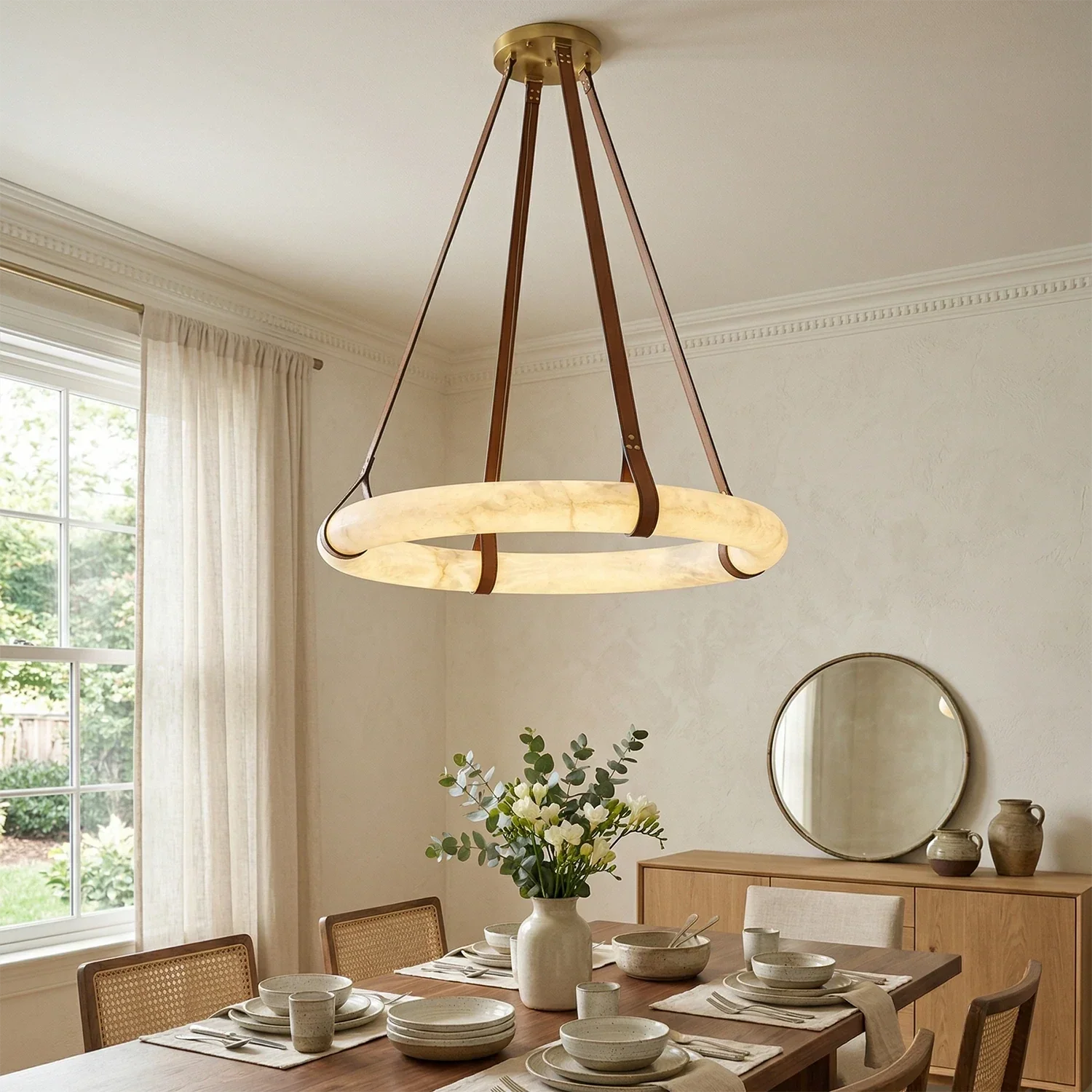 Oslo Alabaster Pendant Light | wildoxy