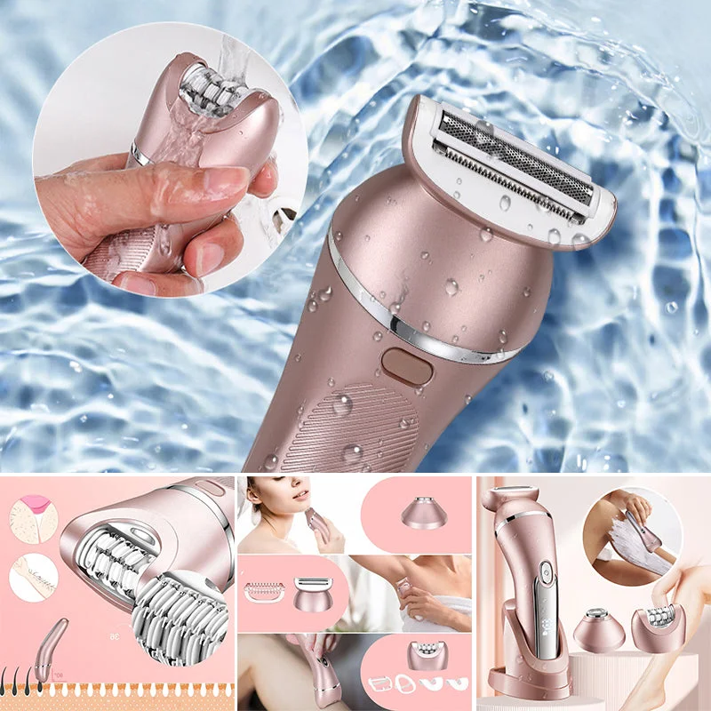 Rasoir féminin rechargeable étanche 3-en-1