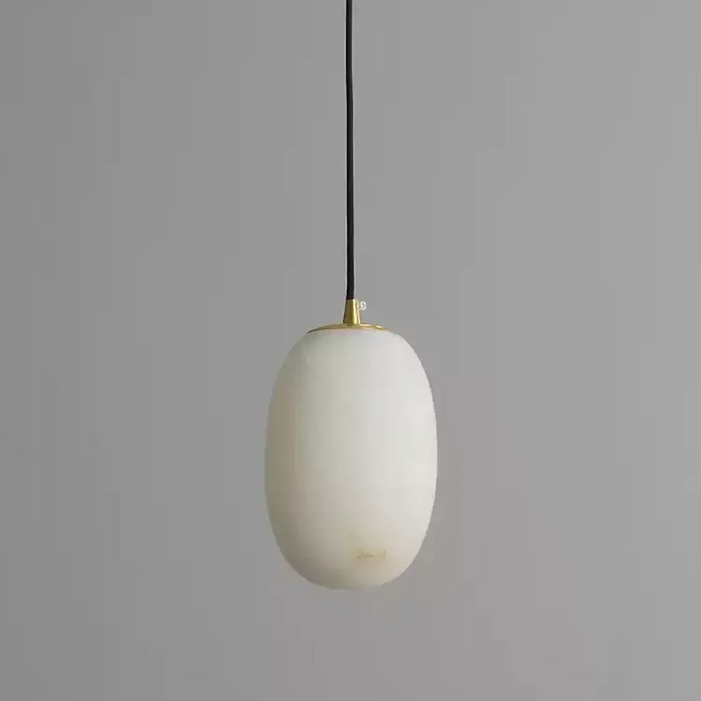 Oval Alabaster Pendant Light | wildoxy