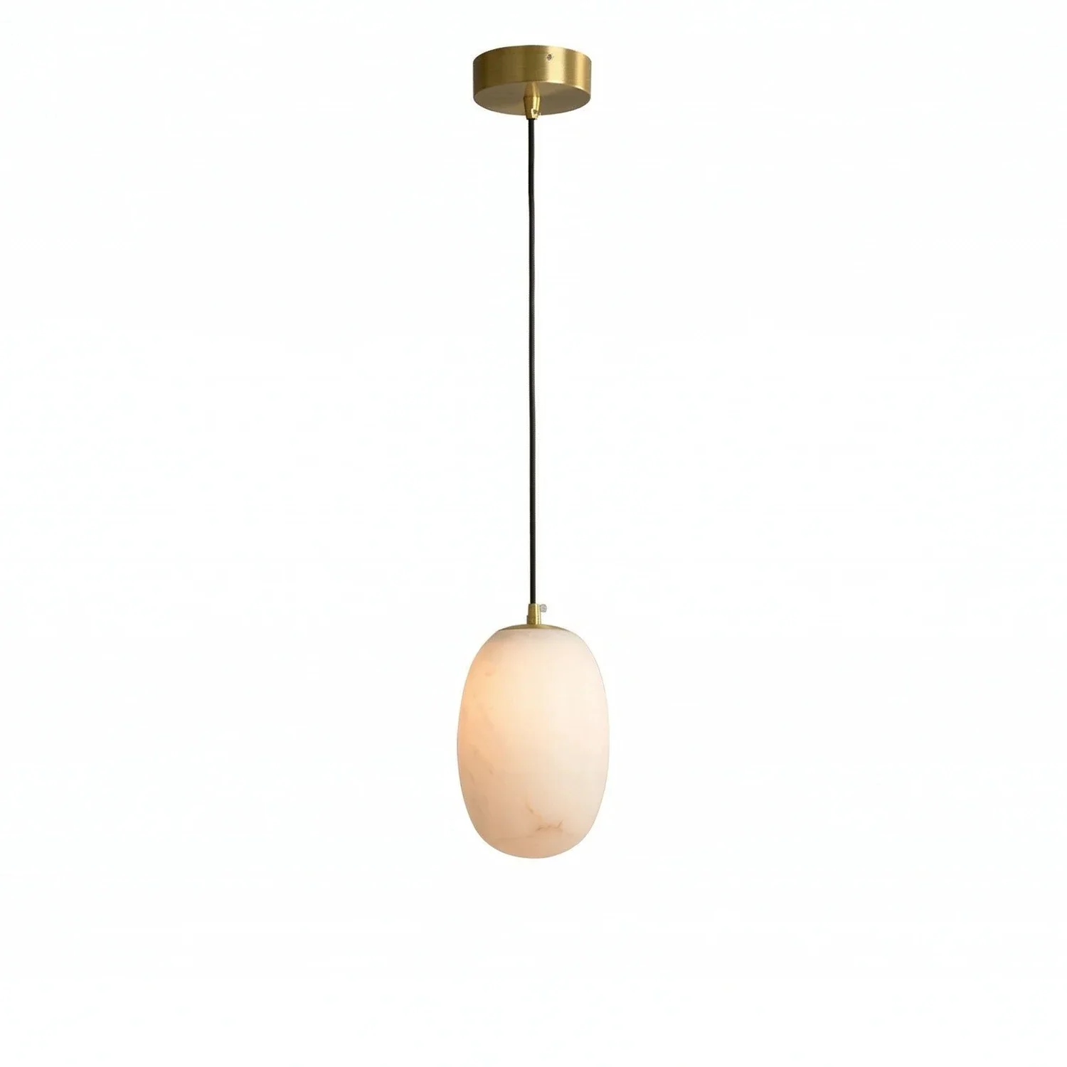 Oval Alabaster Pendant Light | wildoxy