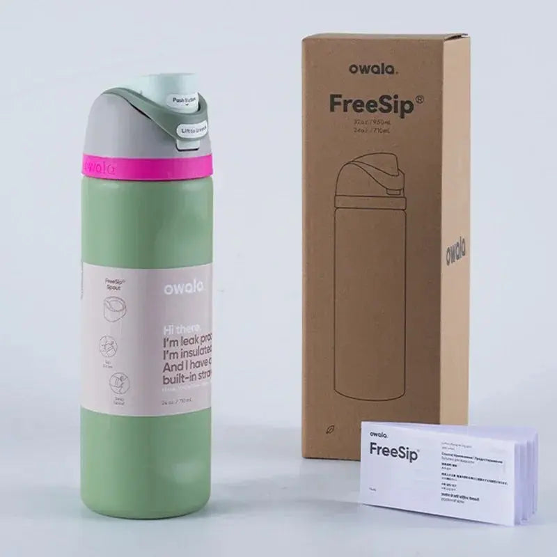 Ανοξείδωτο παγούρι 710ml — FreeSip, στεγανό, διατηρεί το κρύο για 24 ώρες