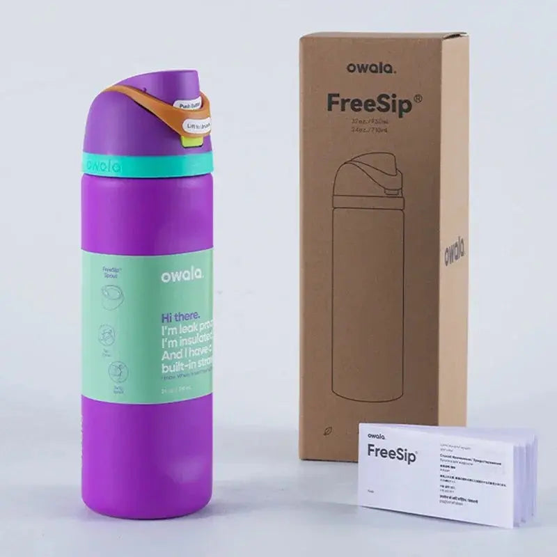 Ανοξείδωτο παγούρι 710ml — FreeSip, στεγανό, διατηρεί το κρύο για 24 ώρες