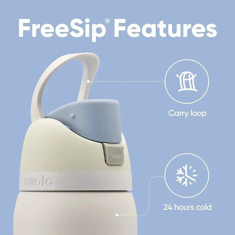 Ανοξείδωτο παγούρι 710ml — FreeSip, στεγανό, διατηρεί το κρύο για 24 ώρες