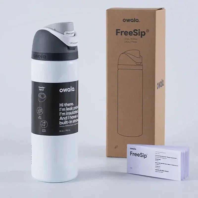 Ανοξείδωτο παγούρι 710ml — FreeSip, στεγανό, διατηρεί το κρύο για 24 ώρες