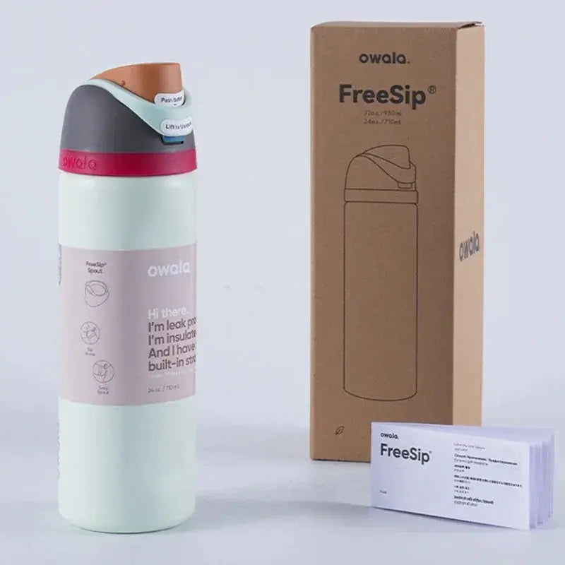 Ανοξείδωτο παγούρι 710ml — FreeSip, στεγανό, διατηρεί το κρύο για 24 ώρες