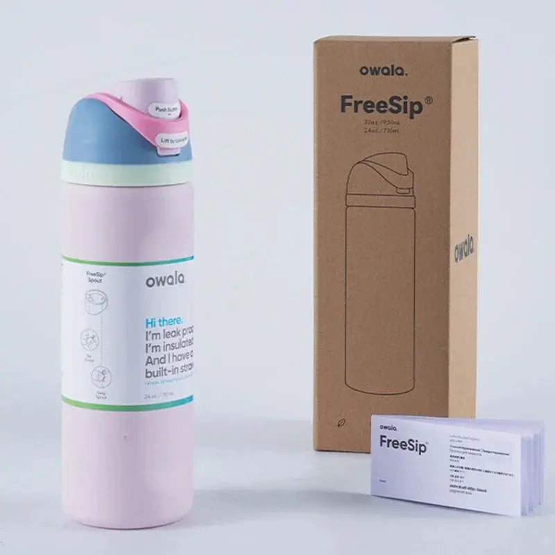 Ανοξείδωτο παγούρι 710ml — FreeSip, στεγανό, διατηρεί το κρύο για 24 ώρες