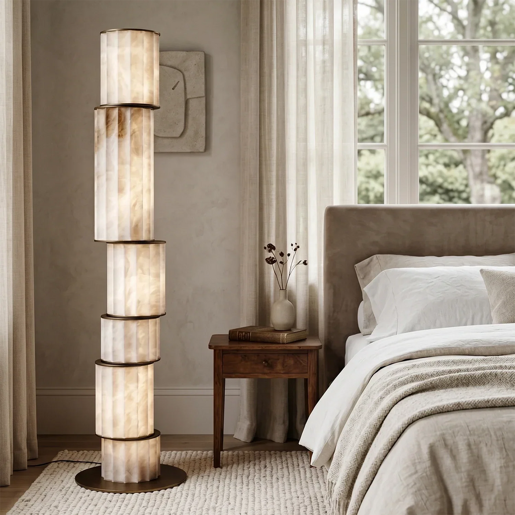 Padana Alabaster Floor Lamp | wildoxy