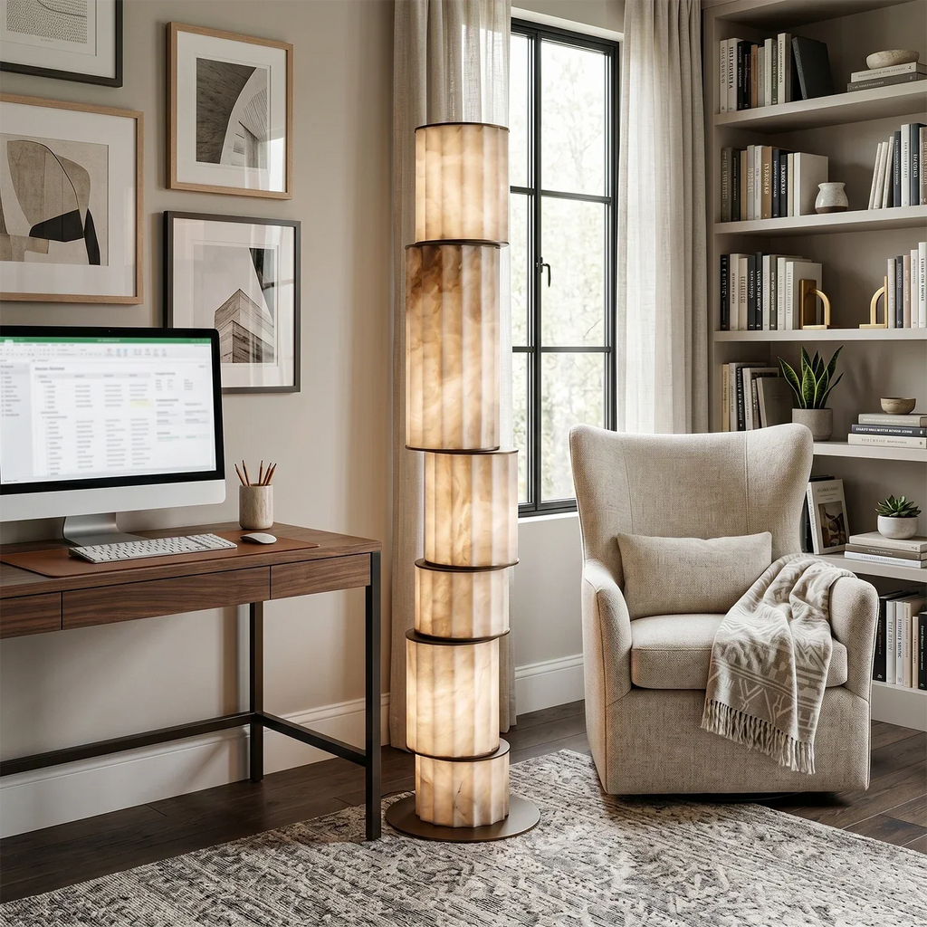 Padana Alabaster Floor Lamp | wildoxy