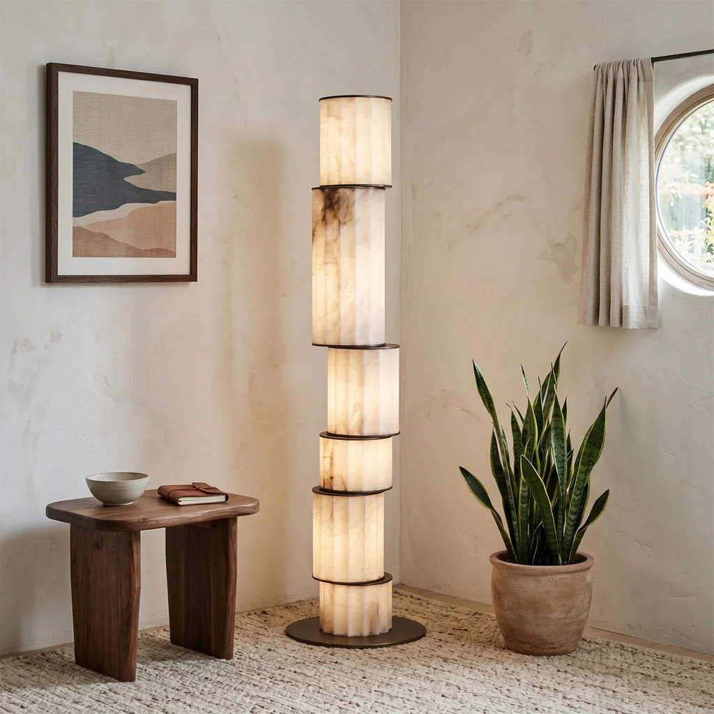 Padana Alabaster Floor Lamp | wildoxy