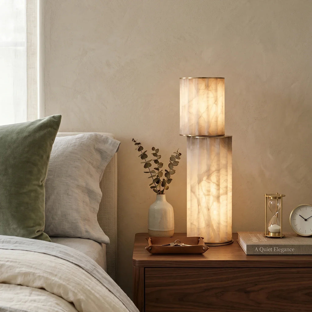 Padana Alabaster Table Lamp | wildoxy