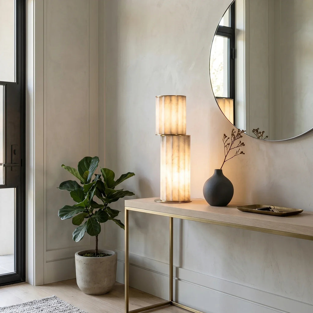 Padana Alabaster Table Lamp | wildoxy
