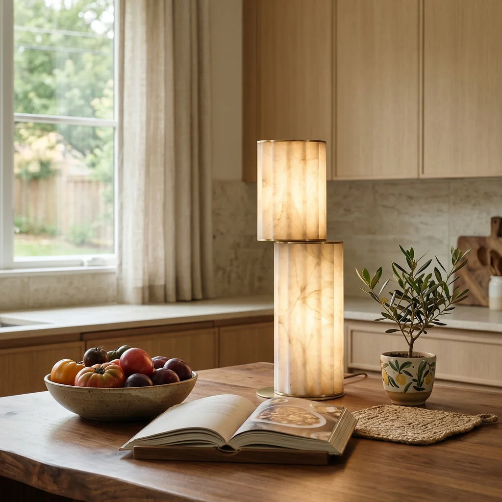 Padana Alabaster Table Lamp | wildoxy