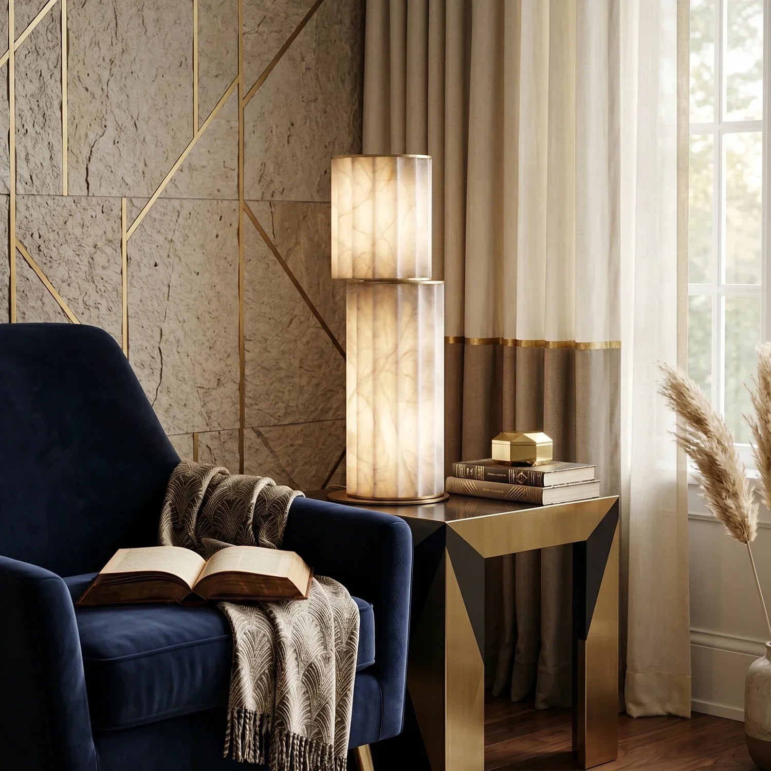 Padana Alabaster Table Lamp | wildoxy