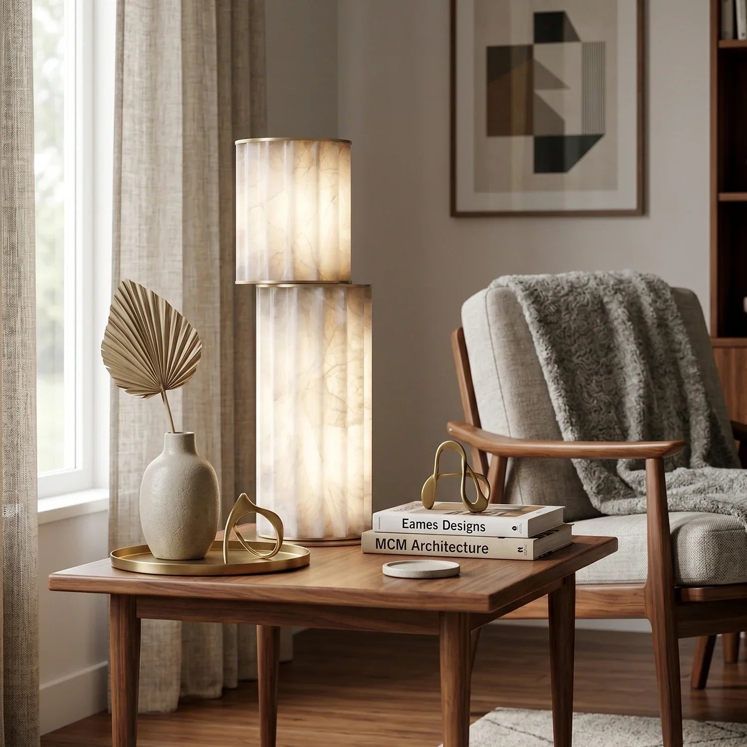 Padana Alabaster Table Lamp | wildoxy