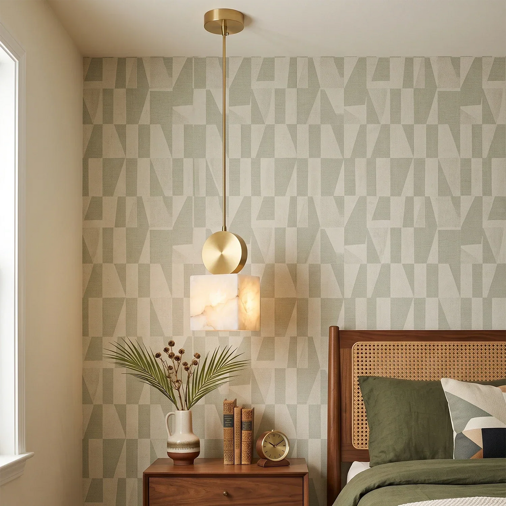 Perrin Brass-Capped Alabaster Mini Pendant | wildoxy