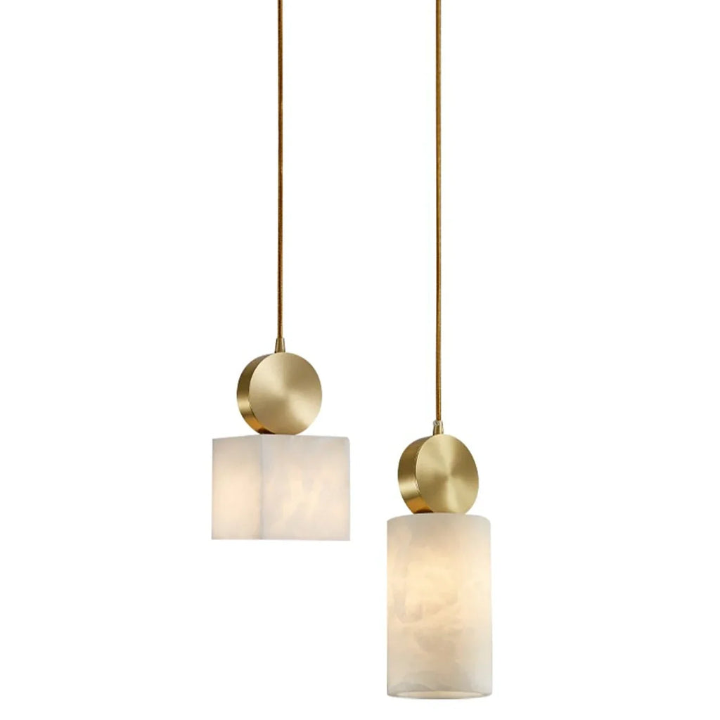 Perrin Brass-Capped Alabaster Mini Pendant | wildoxy
