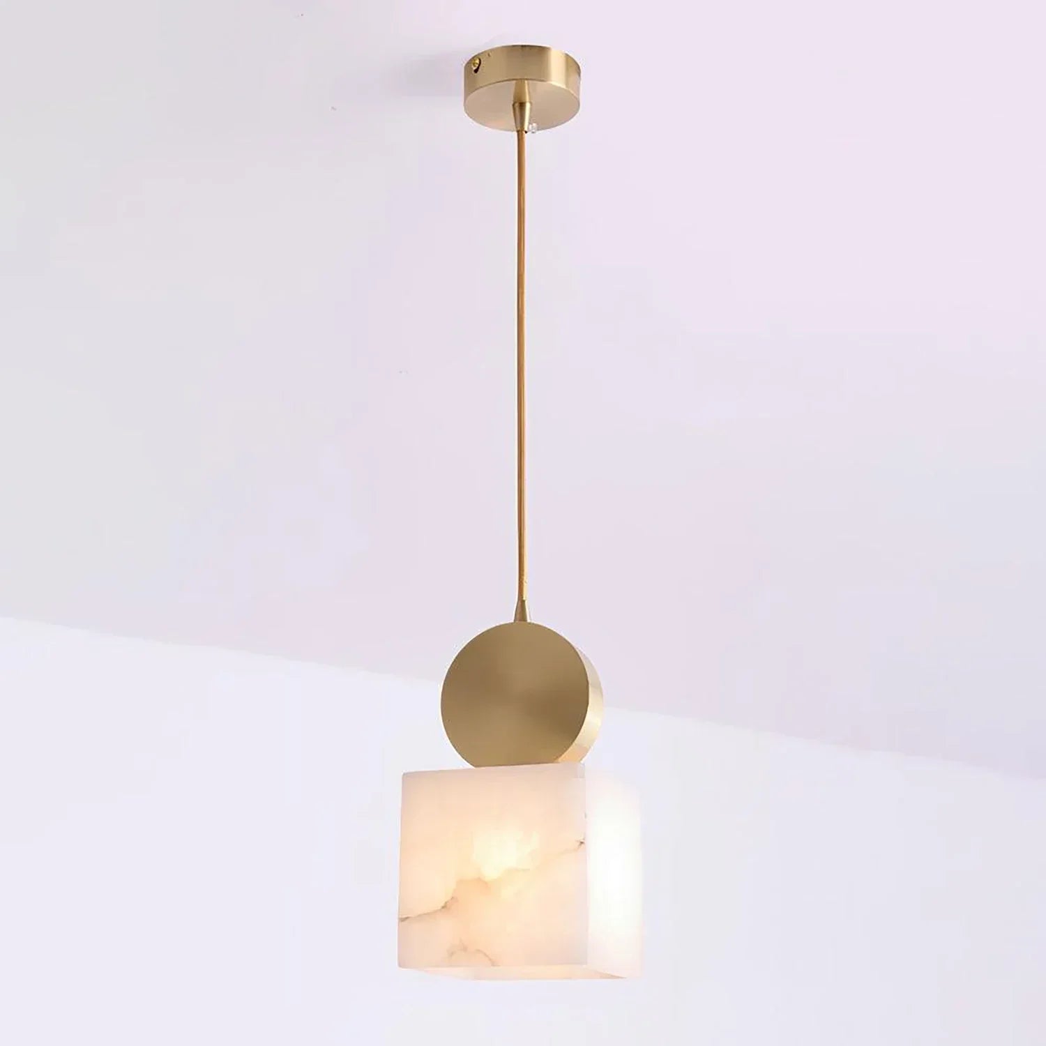 Perrin Brass-Capped Alabaster Mini Pendant | wildoxy