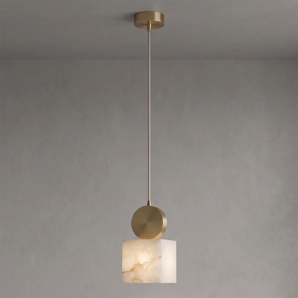 Perrin Brass-Capped Alabaster Mini Pendant | wildoxy