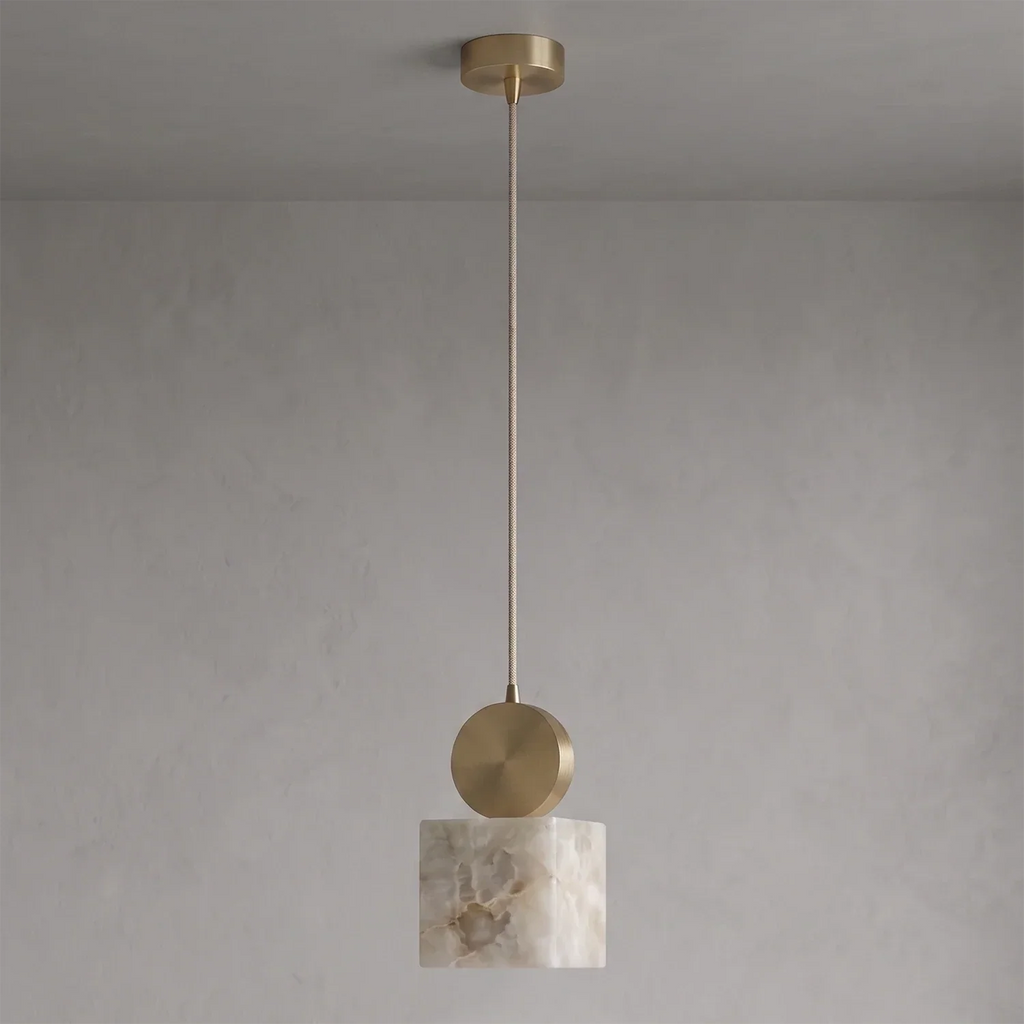 Perrin Brass-Capped Alabaster Mini Pendant | wildoxy