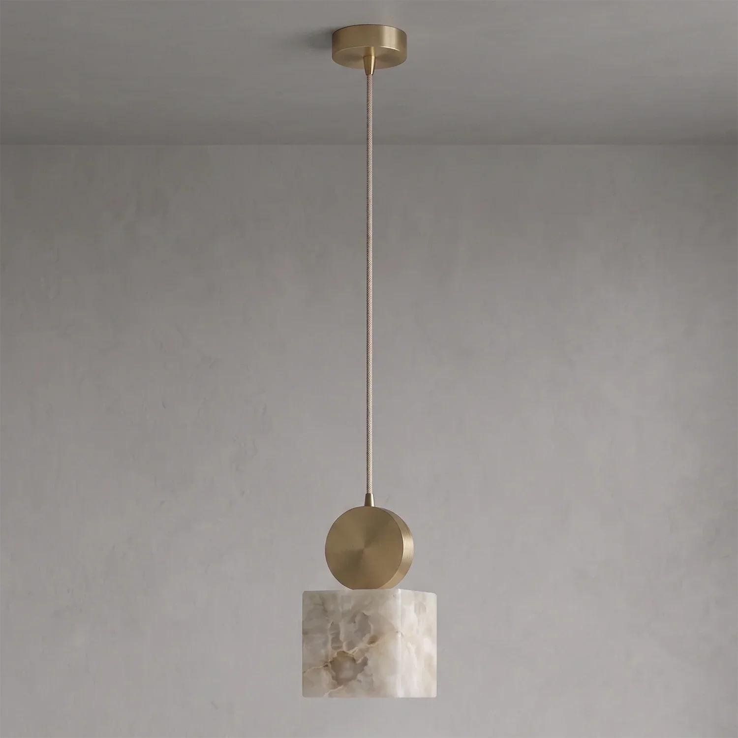 Perrin Brass-Capped Alabaster Mini Pendant | wildoxy
