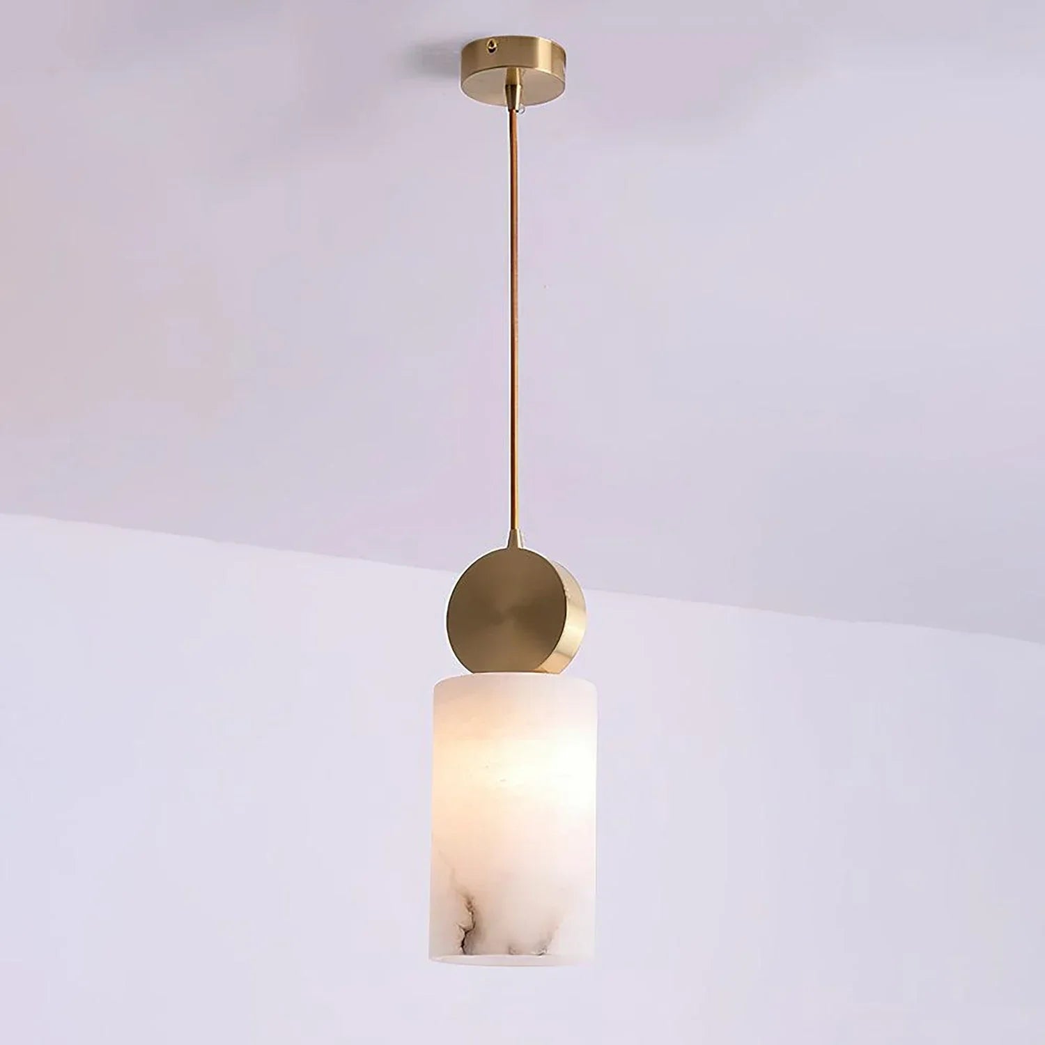Perrin Brass-Capped Alabaster Mini Pendant | wildoxy