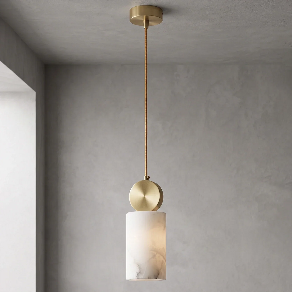 Perrin Brass-Capped Alabaster Mini Pendant | wildoxy