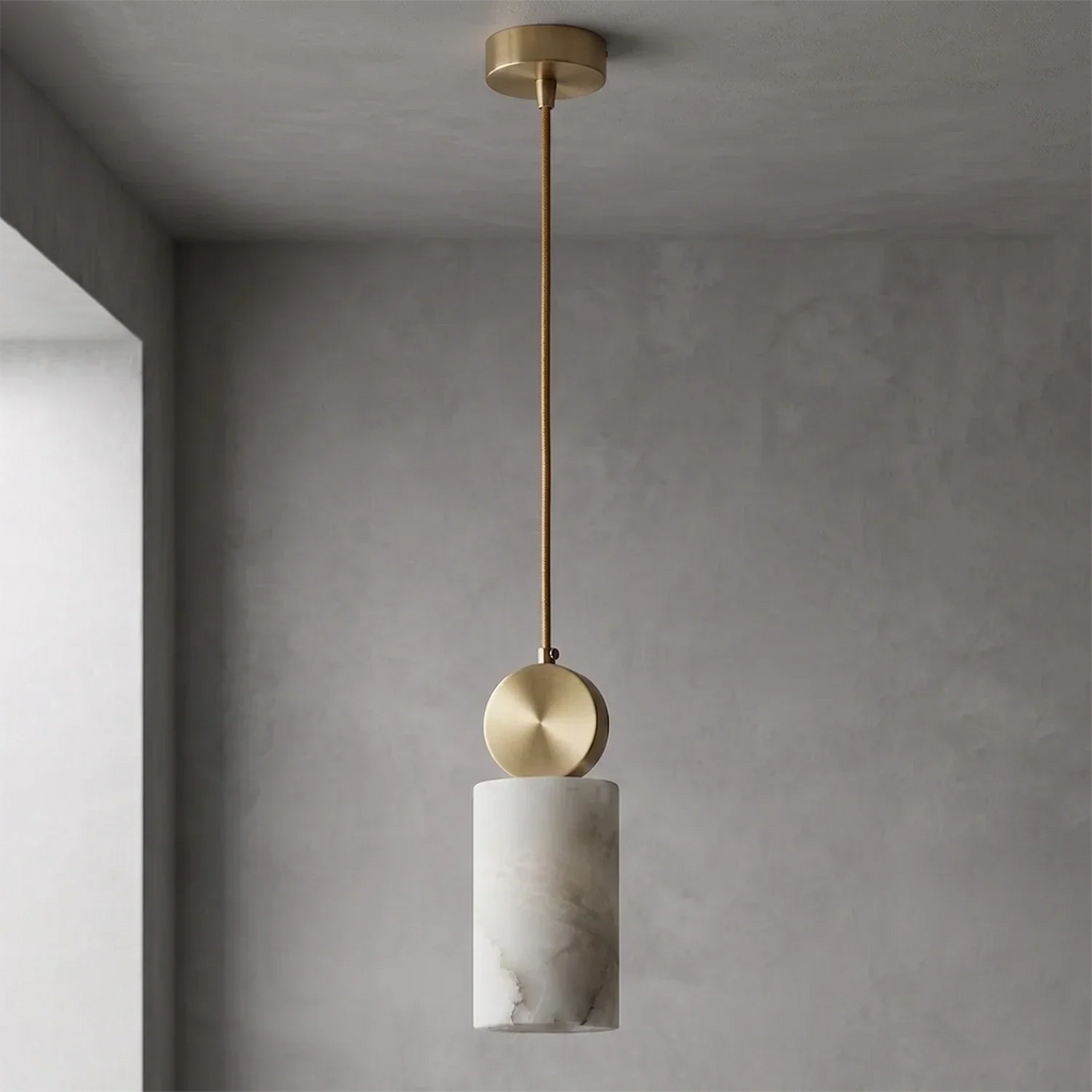 Perrin Brass-Capped Alabaster Mini Pendant | wildoxy