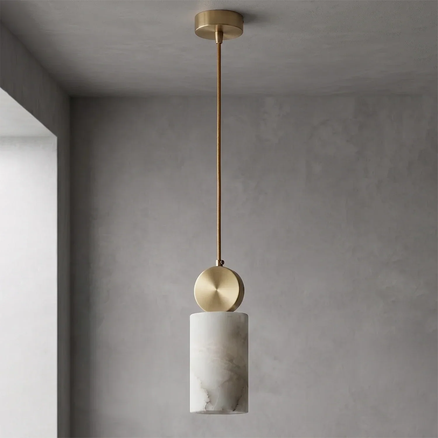 Perrin Brass-Capped Alabaster Mini Pendant | wildoxy