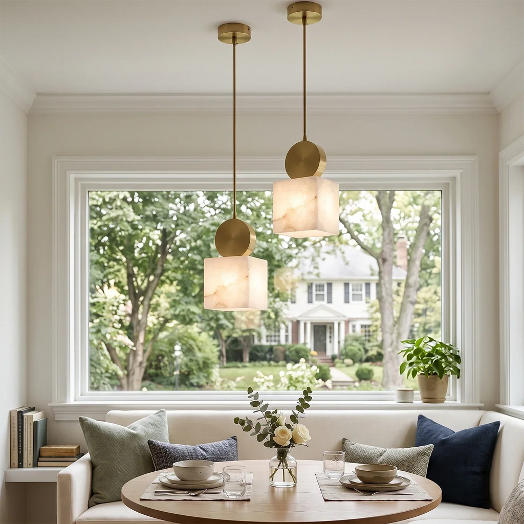 Perrin Brass-Capped Alabaster Mini Pendant | wildoxy