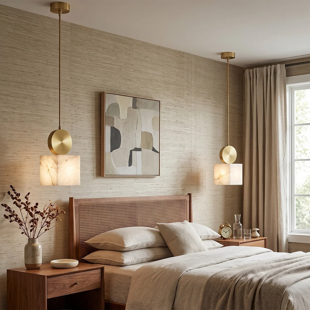 Perrin Brass-Capped Alabaster Mini Pendant | wildoxy