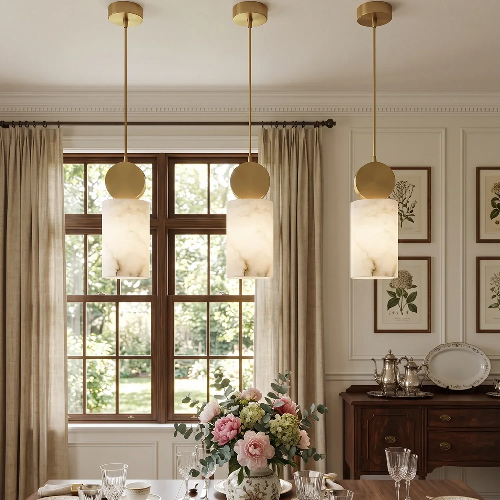 Perrin Brass-Capped Alabaster Mini Pendant | wildoxy