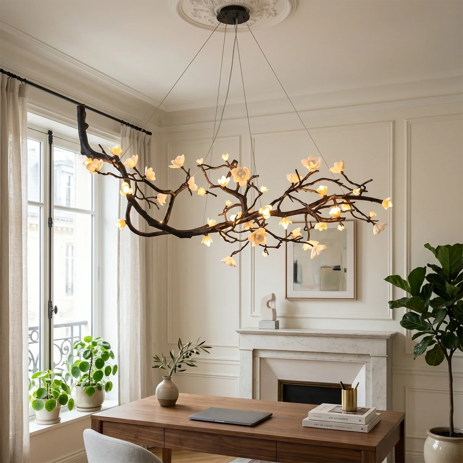 Plum Tree Branch Chandelier | wildoxy