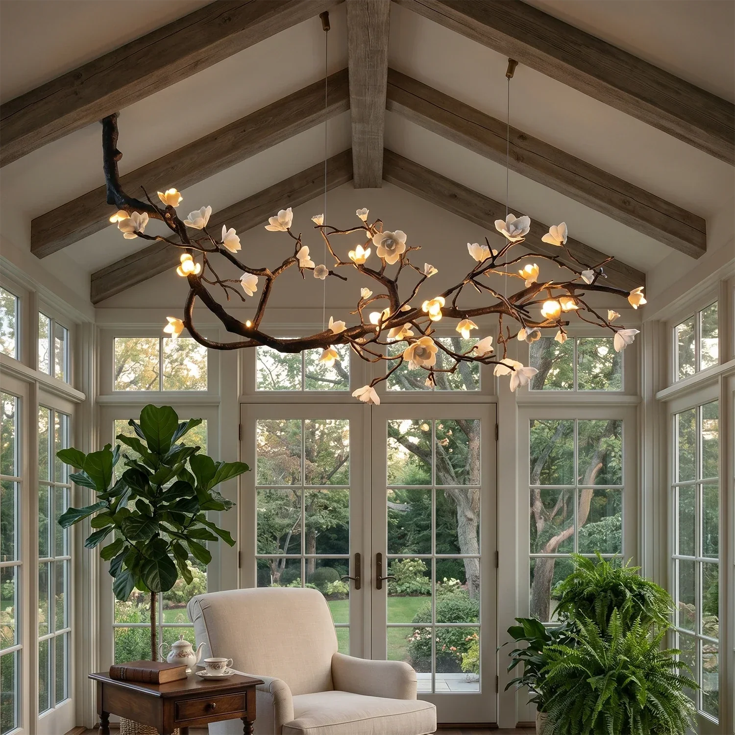 Plum Tree Branch Chandelier | wildoxy