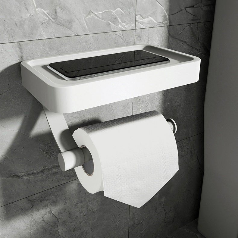 Toilettenpapierhalter aus Edelstahl mit Ablage – Ohne Bohren