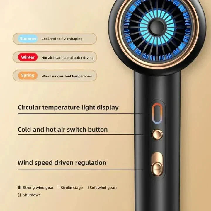 GLAMDRY ionische haardroger van 2400 W — snelle pluiscontrole en snelle styling