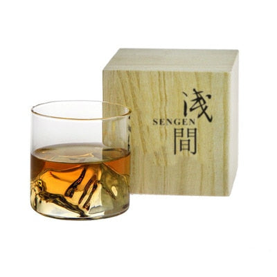 Bicchiere da whisky in cristallo — design minimalista giapponese