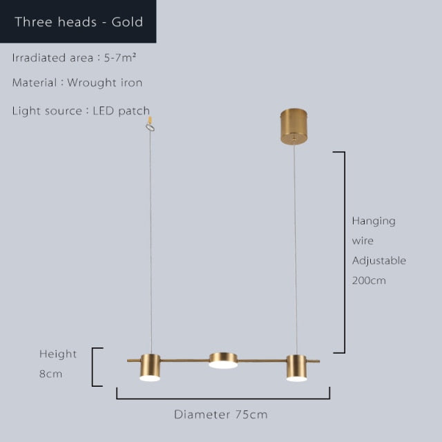 Astrael Semi-Flush Mount Chandelier — Aluminum, Iron Finish