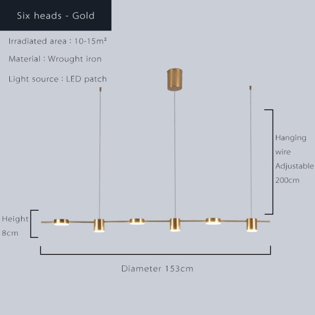 Astrael Semi-Flush Mount Chandelier — Aluminum, Iron Finish