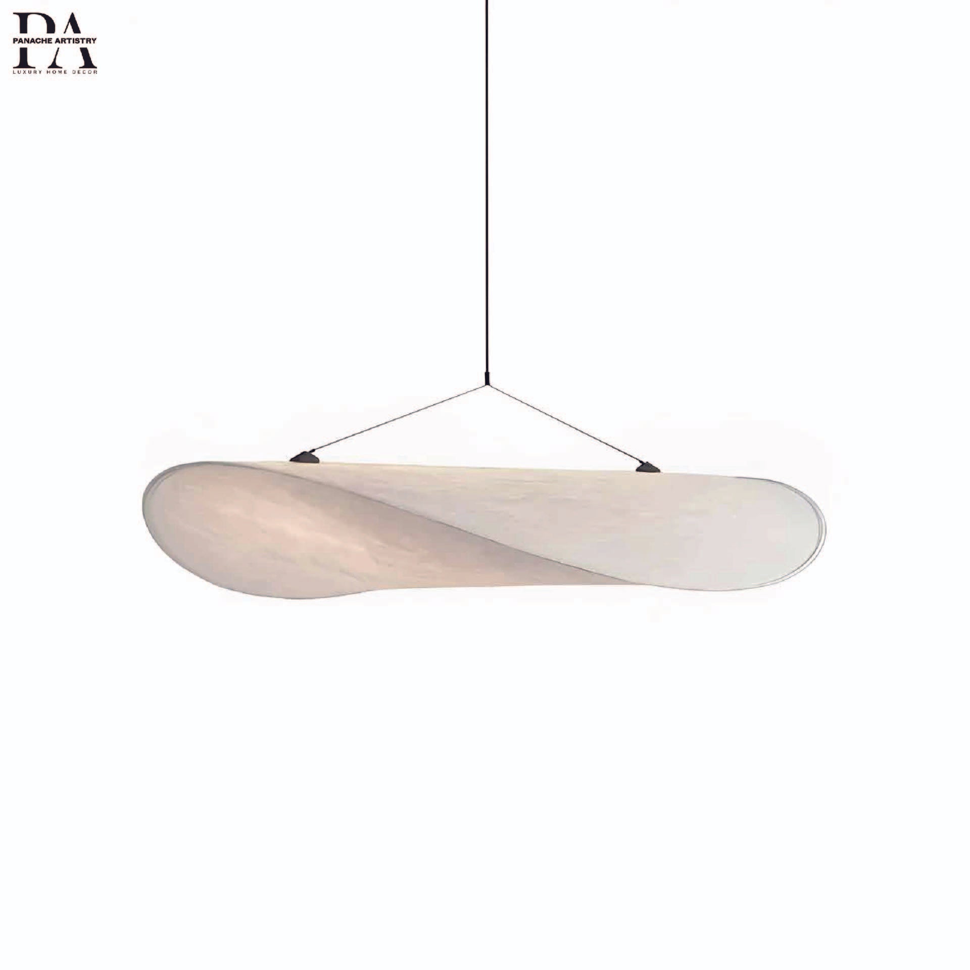 Aerlune Silk Cloud Pendant Luminaire — Sculpted Shade, Cloudlike Diffused Glow