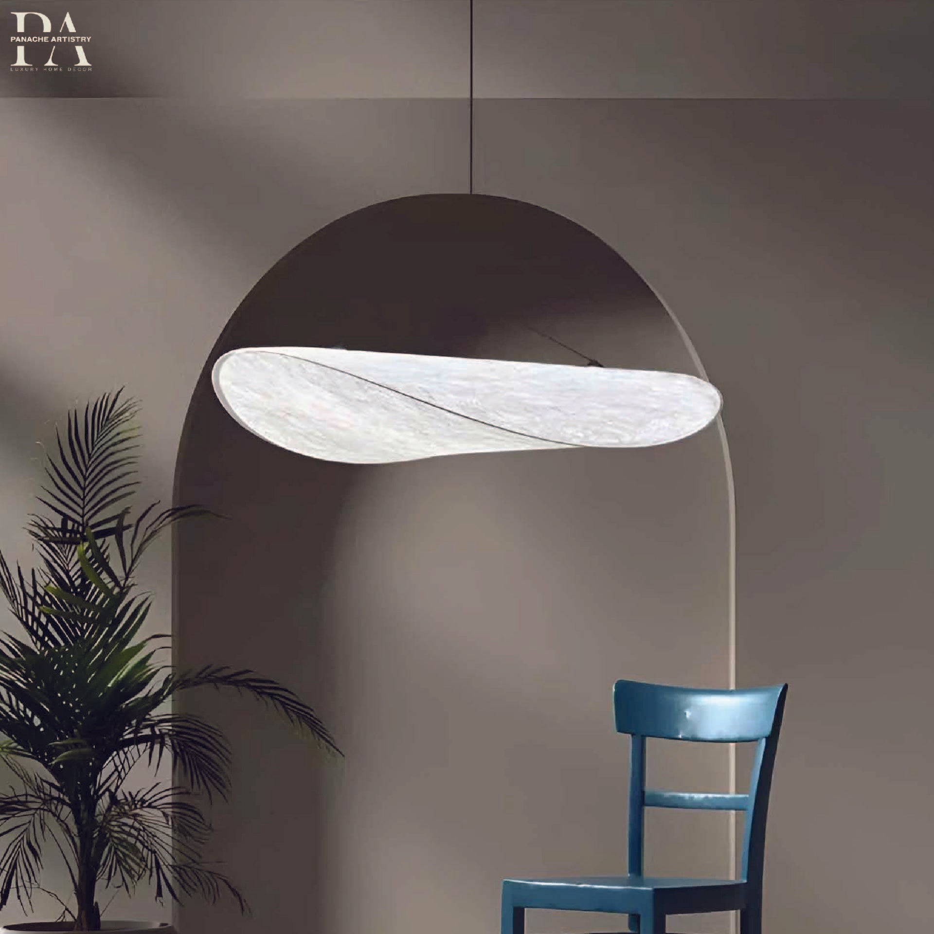 Aerlune Silk Cloud Pendant Luminaire — Sculpted Shade, Cloudlike Diffused Glow