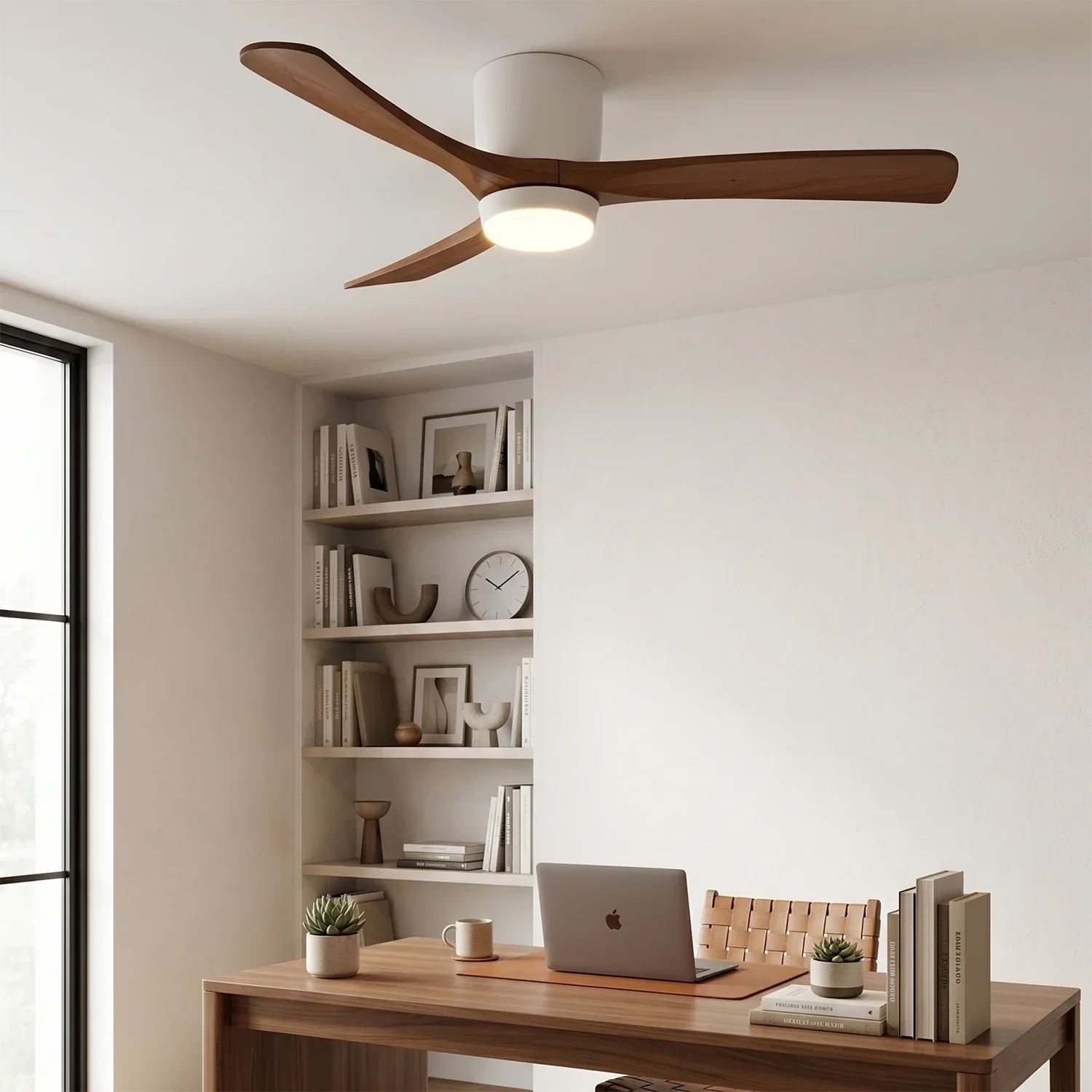 Propeller Style Wooden Ceiling Fan Light | wildoxy