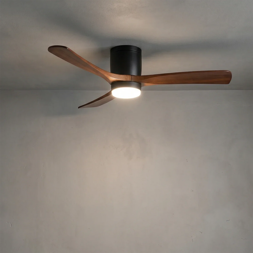 Propeller Style Wooden Ceiling Fan Light | wildoxy